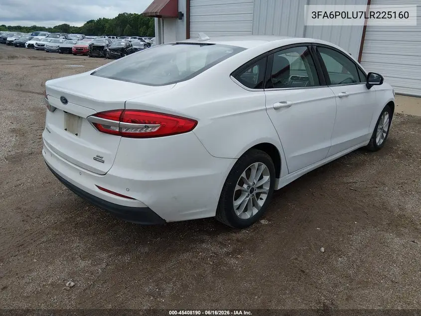 2020 Ford Fusion Hybrid Se VIN: 3FA6P0LU7LR225160 Lot: 45408190