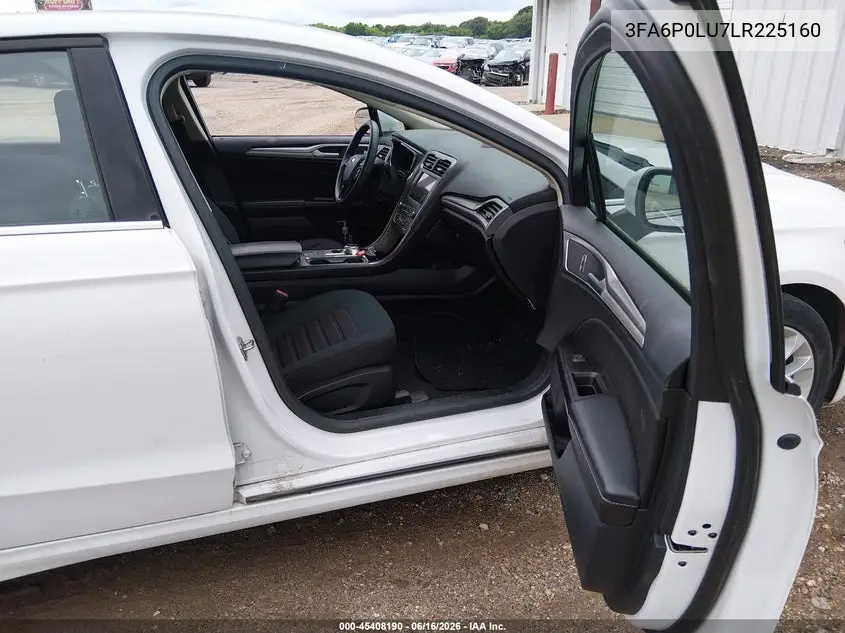 2020 Ford Fusion Hybrid Se VIN: 3FA6P0LU7LR225160 Lot: 45408190
