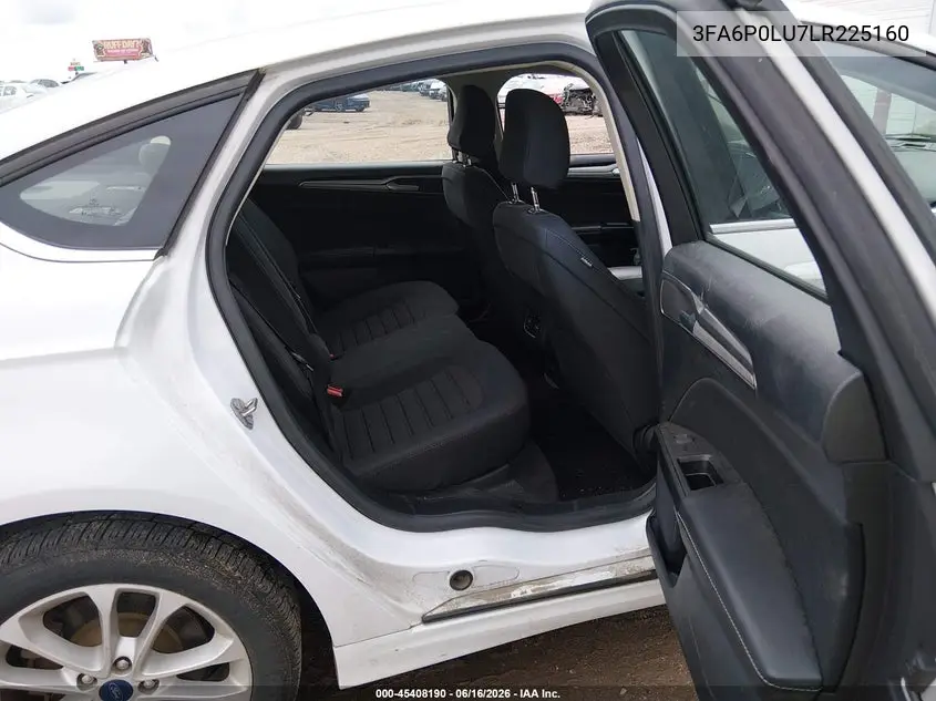 2020 Ford Fusion Hybrid Se VIN: 3FA6P0LU7LR225160 Lot: 45408190