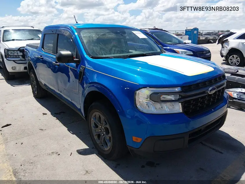 2022 Ford Maverick Xlt VIN: 3FTTW8E93NRB08203 Lot: 45350050