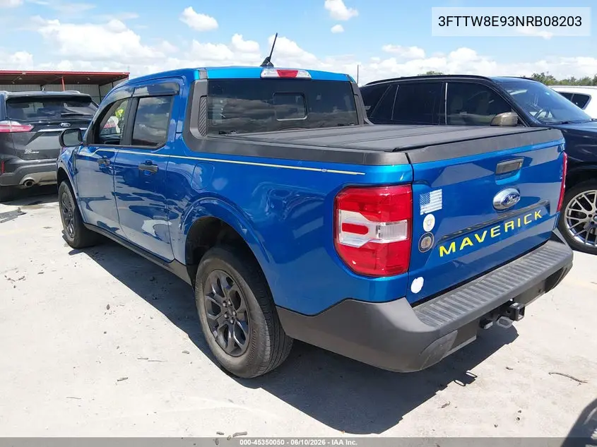 2022 Ford Maverick Xlt VIN: 3FTTW8E93NRB08203 Lot: 45350050