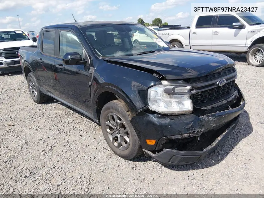 2022 Ford Maverick Xlt VIN: 3FTTW8F97NRA23427 Lot: 45360399