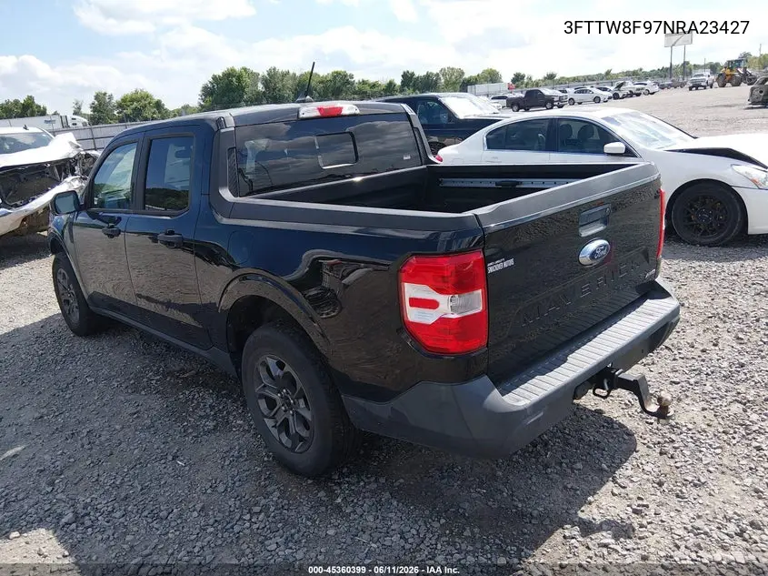2022 Ford Maverick Xlt VIN: 3FTTW8F97NRA23427 Lot: 45360399
