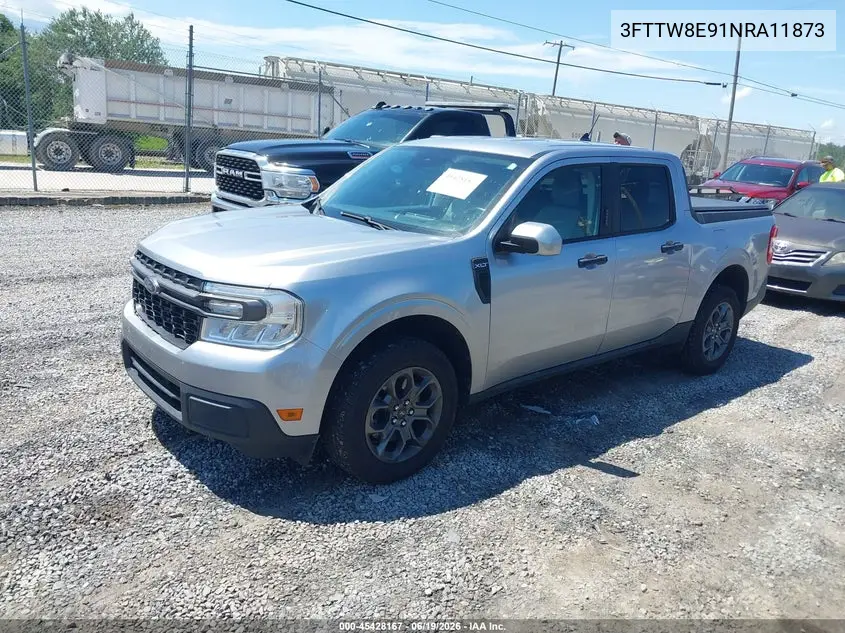 2022 Ford Maverick Xlt VIN: 3FTTW8E91NRA11873 Lot: 45428167