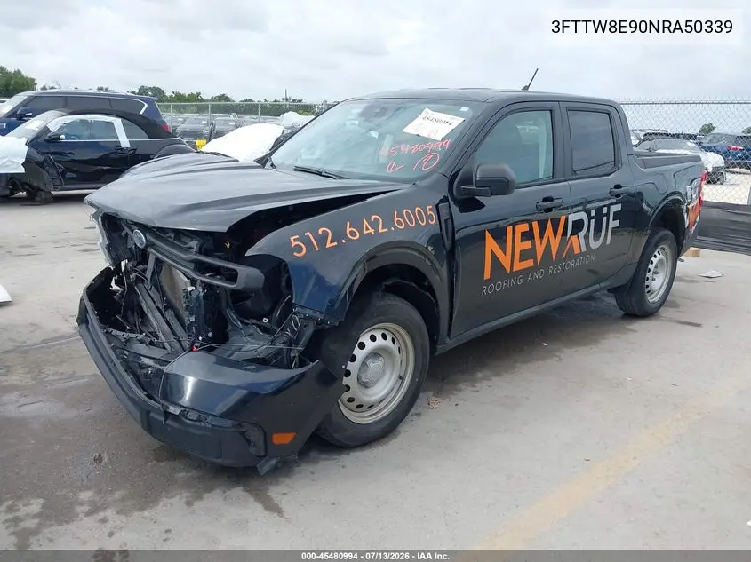 2022 Ford Maverick Xl VIN: 3FTTW8E90NRA50339 Lot: 45480994