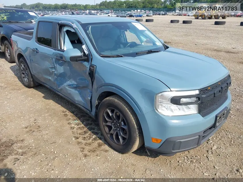 2022 Ford Maverick Xlt VIN: 3FTTW8F92NRA11783 Lot: 45511534