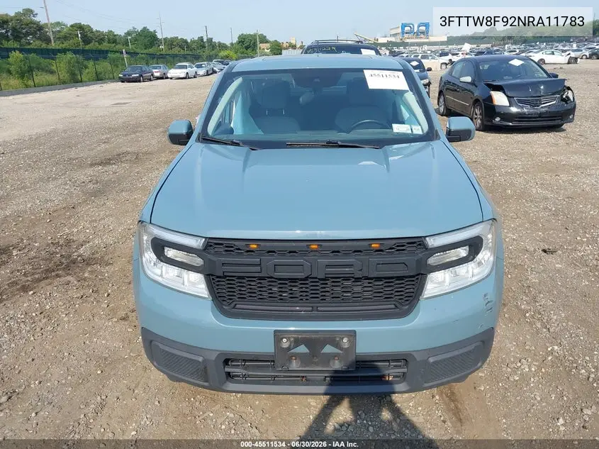 2022 Ford Maverick Xlt VIN: 3FTTW8F92NRA11783 Lot: 45511534