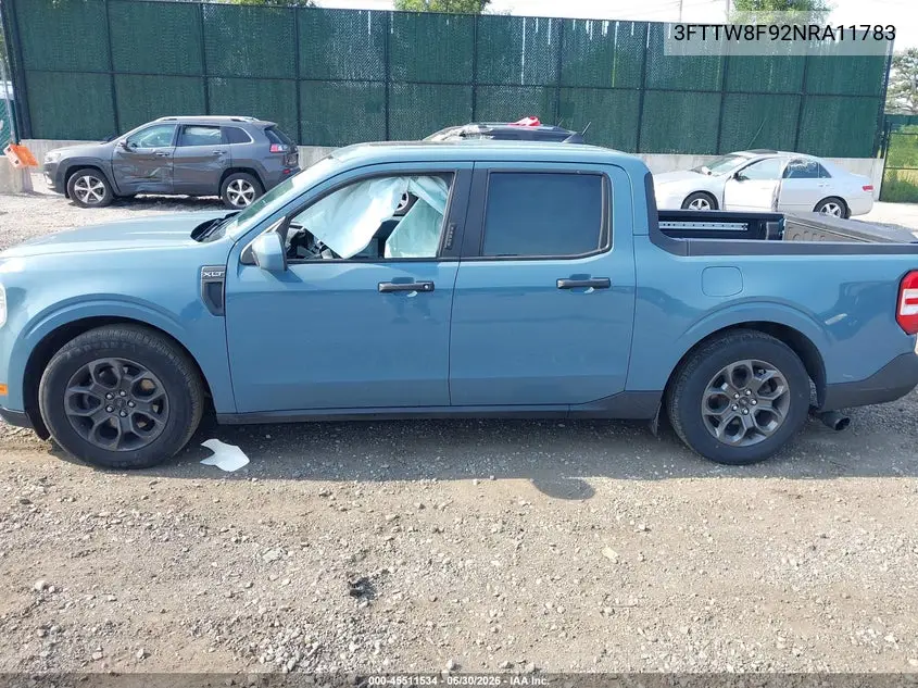 2022 Ford Maverick Xlt VIN: 3FTTW8F92NRA11783 Lot: 45511534