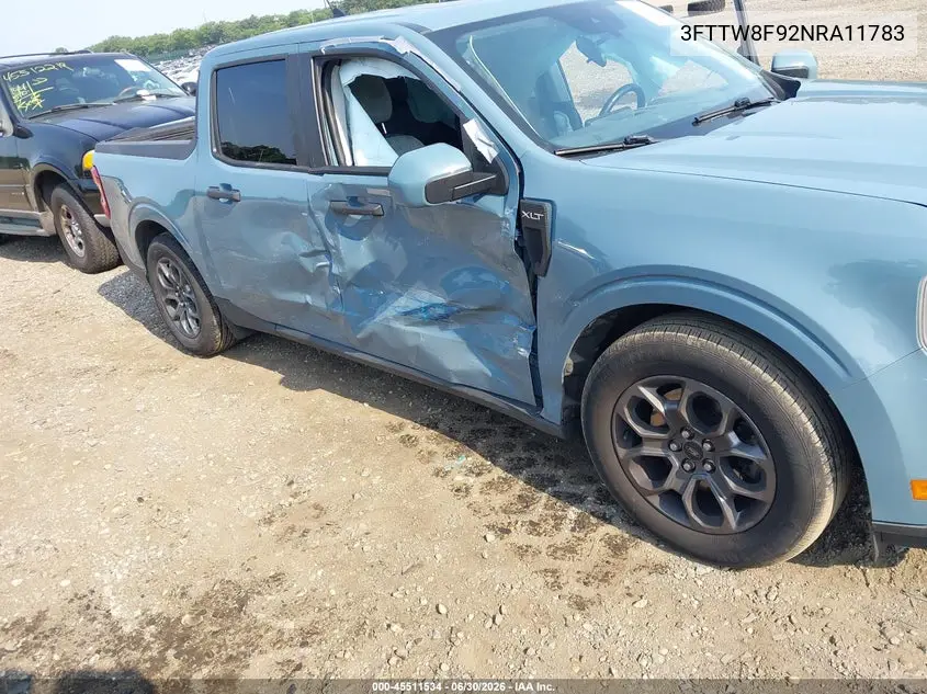 2022 Ford Maverick Xlt VIN: 3FTTW8F92NRA11783 Lot: 45511534