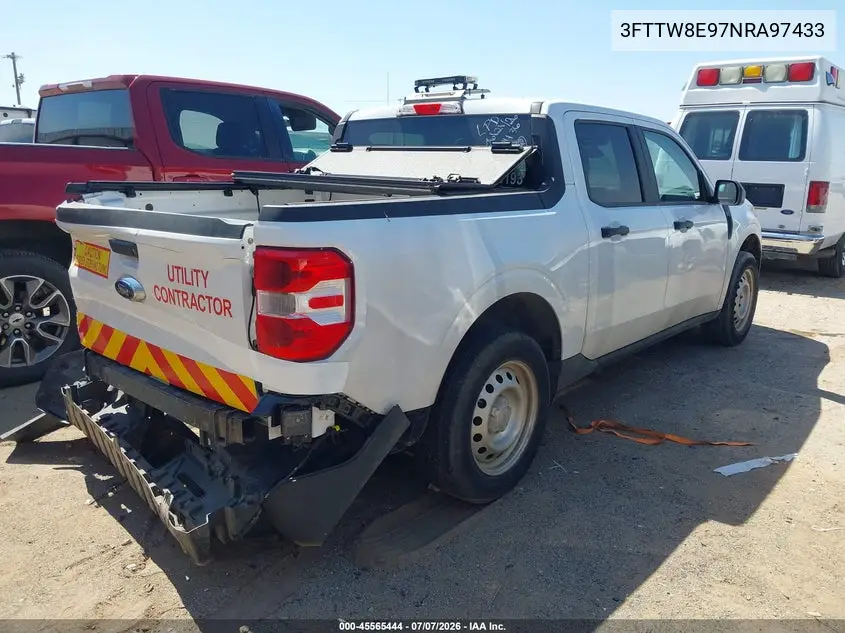 2022 Ford Maverick Lariat/Xl/Xlt VIN: 3FTTW8E97NRA97433 Lot: 45565444