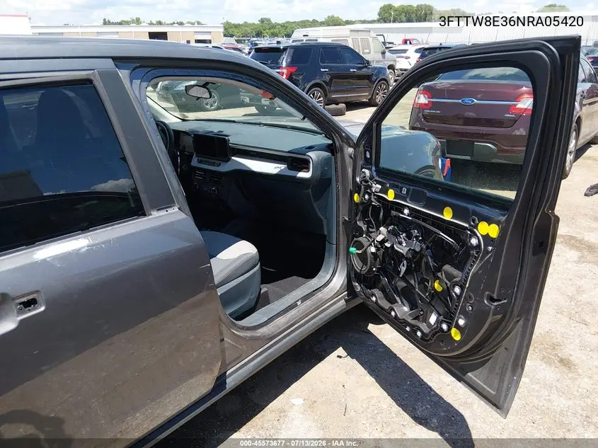 2022 Ford Maverick Xlt VIN: 3FTTW8E36NRA05420 Lot: 45573677