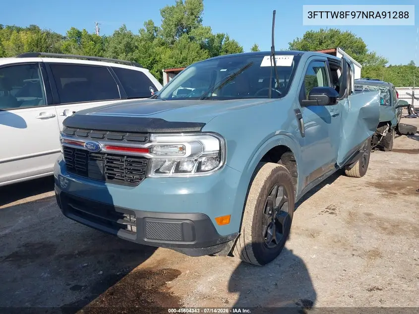 2022 Ford Maverick Lariat VIN: 3FTTW8F97NRA91288 Lot: 45604343