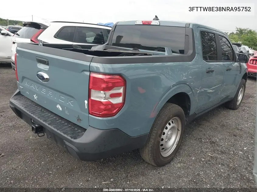 2022 Ford Maverick Lariat/Xl/Xlt VIN: 3FTTW8E38NRA95752 Lot: 45605982