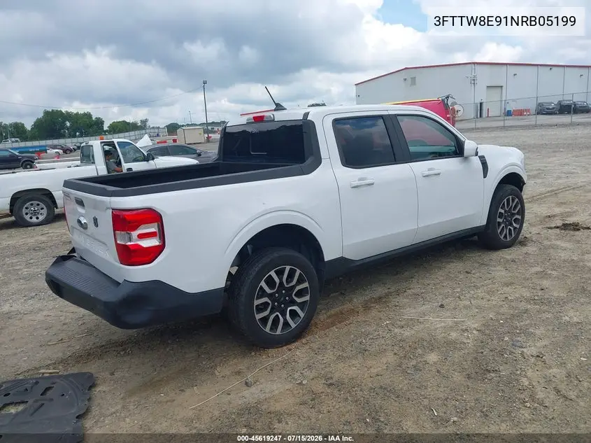 2022 Ford Maverick Lariat VIN: 3FTTW8E91NRB05199 Lot: 45619247