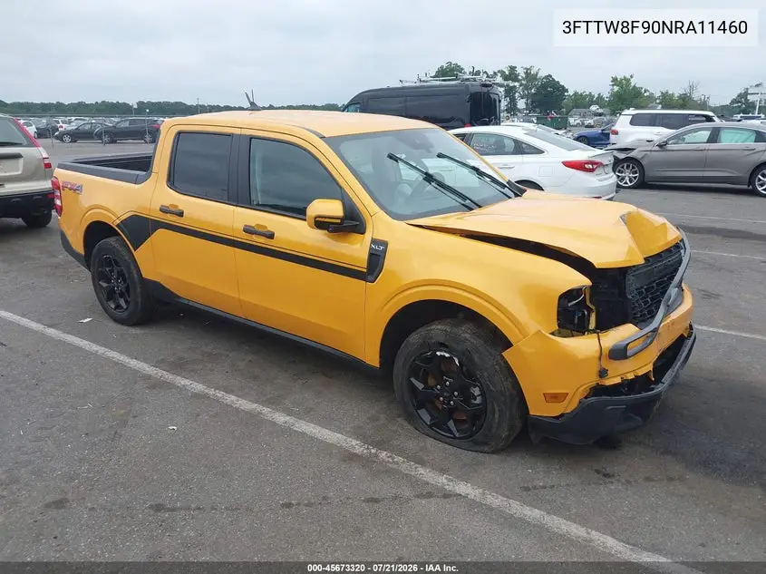 2022 Ford Maverick Xlt VIN: 3FTTW8F90NRA11460 Lot: 45673320