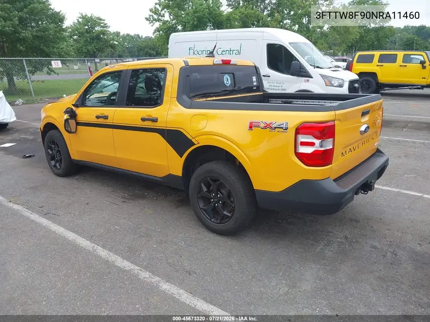 2022 Ford Maverick Xlt VIN: 3FTTW8F90NRA11460 Lot: 45673320