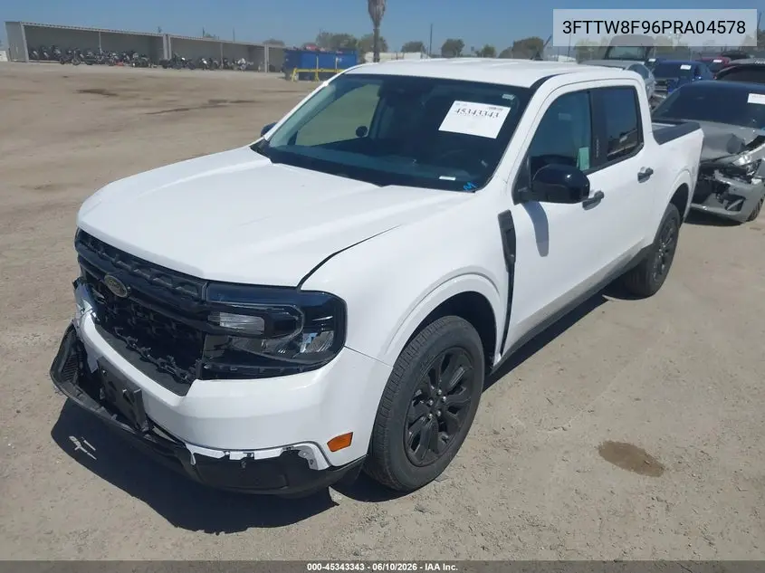 2023 Ford Maverick Xlt VIN: 3FTTW8F96PRA04578 Lot: 45343343