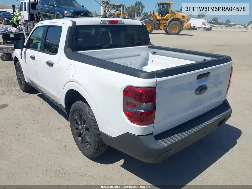 2023 Ford Maverick Xlt VIN: 3FTTW8F96PRA04578 Lot: 45343343