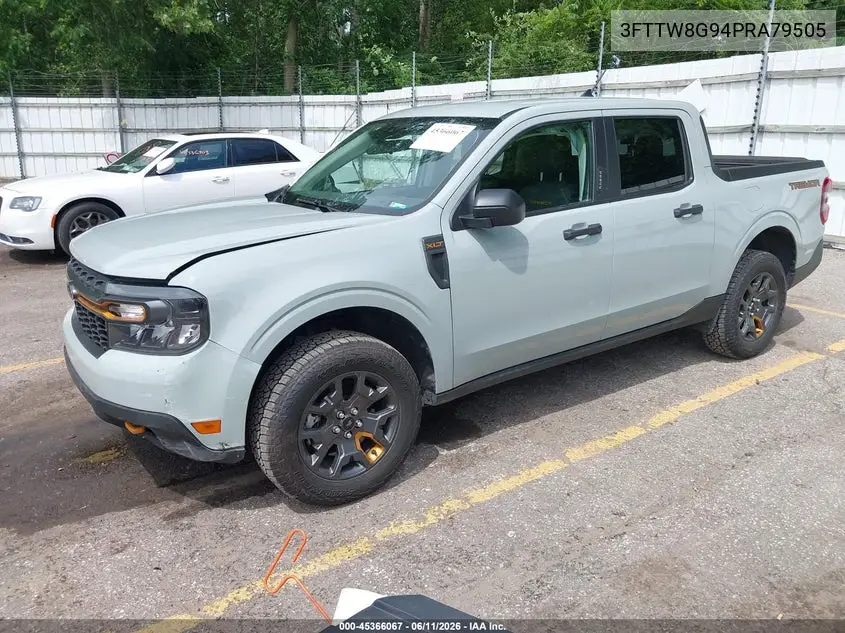 2023 Ford Maverick Lariat/Xlt VIN: 3FTTW8G94PRA79505 Lot: 45366067