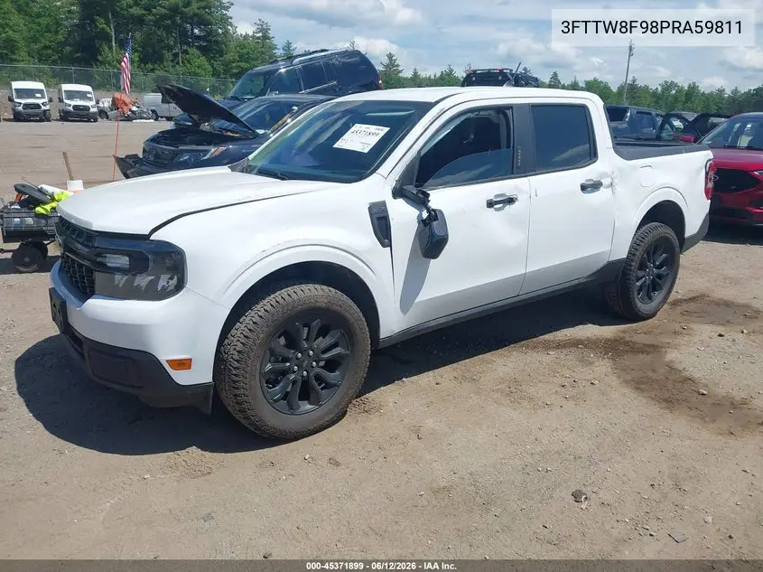2023 Ford Maverick Xlt VIN: 3FTTW8F98PRA59811 Lot: 45371899