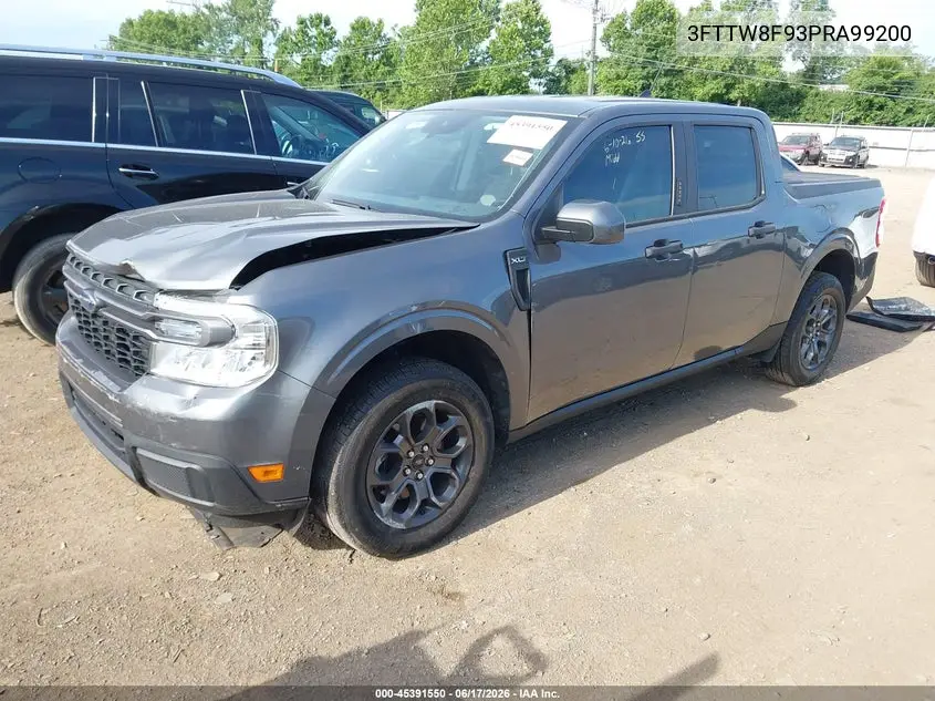 2023 Ford Maverick Xlt VIN: 3FTTW8F93PRA99200 Lot: 45391550