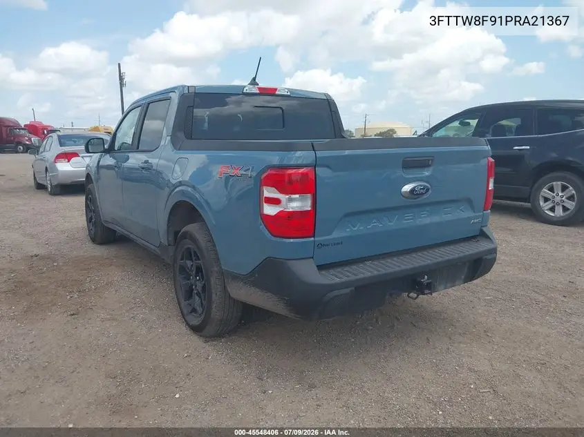 2023 Ford Maverick Lariat VIN: 3FTTW8F91PRA21367 Lot: 45548406
