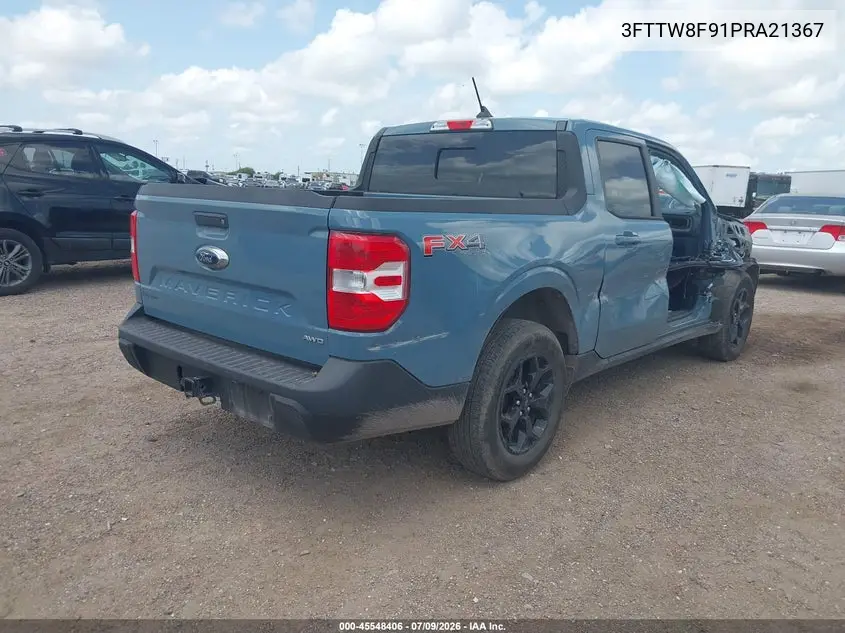 2023 Ford Maverick Lariat VIN: 3FTTW8F91PRA21367 Lot: 45548406