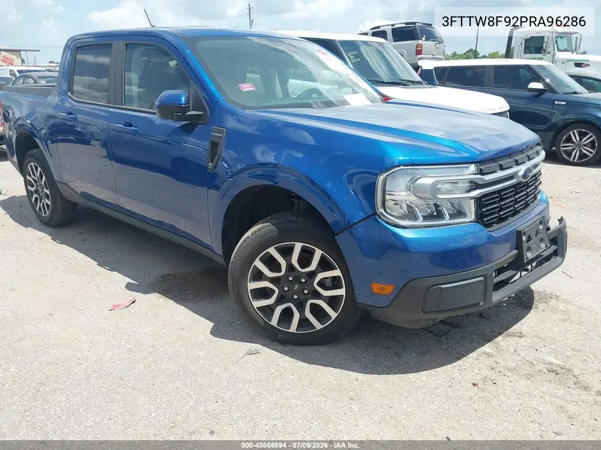 2023 Ford Maverick Lariat VIN: 3FTTW8F92PRA96286 Lot: 45566594