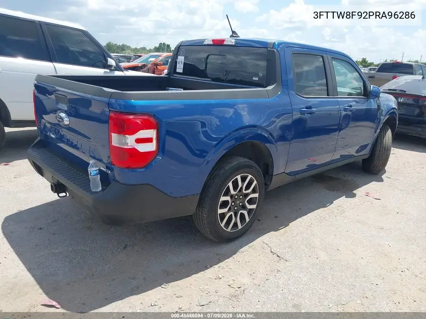 2023 Ford Maverick Lariat VIN: 3FTTW8F92PRA96286 Lot: 45566594