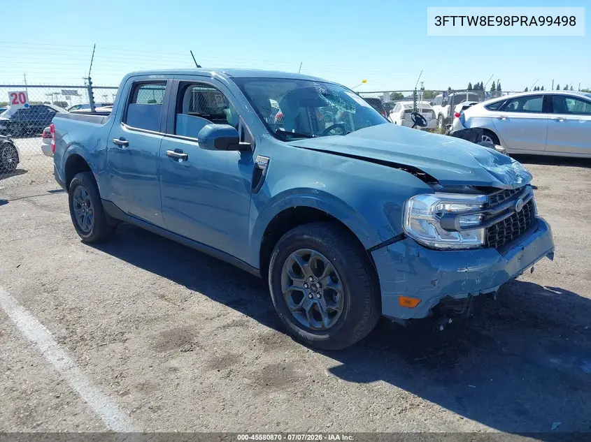 2023 Ford Maverick Xlt VIN: 3FTTW8E98PRA99498 Lot: 45580870