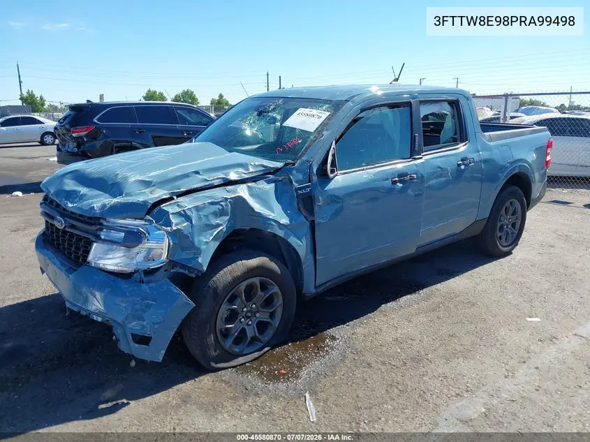 2023 Ford Maverick Xlt VIN: 3FTTW8E98PRA99498 Lot: 45580870