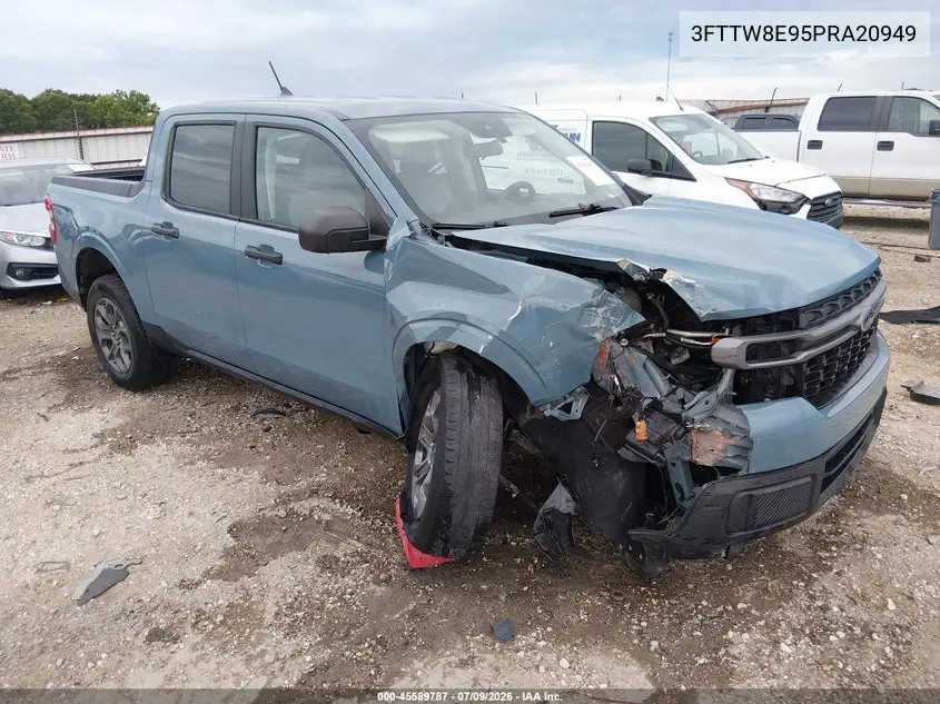 2023 Ford Maverick Xlt VIN: 3FTTW8E95PRA20949 Lot: 45589787