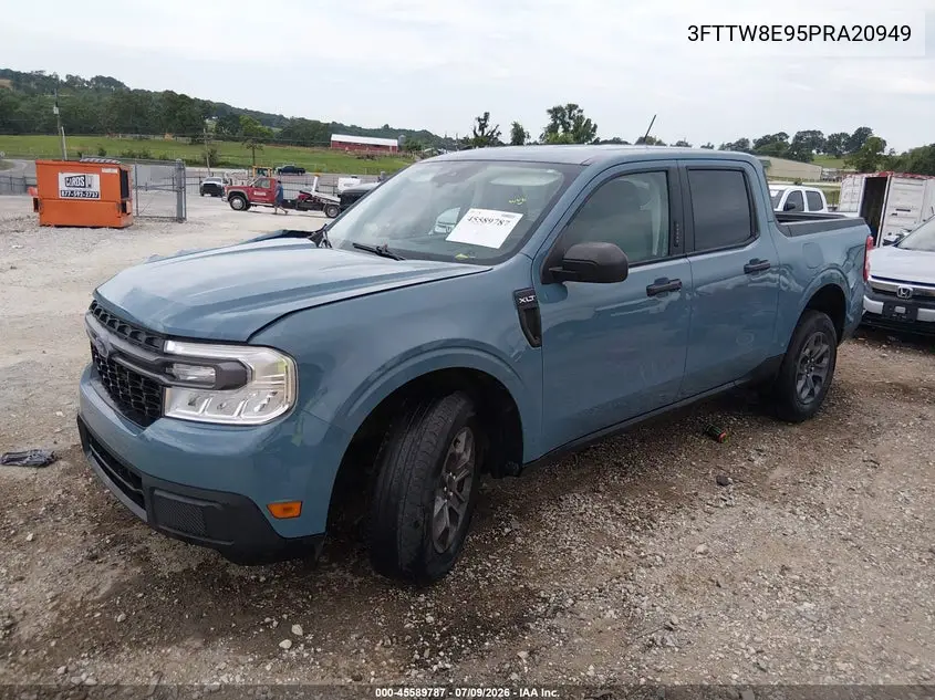 2023 Ford Maverick Xlt VIN: 3FTTW8E95PRA20949 Lot: 45589787