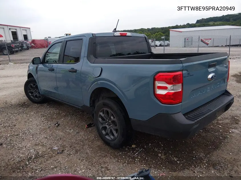 2023 Ford Maverick Xlt VIN: 3FTTW8E95PRA20949 Lot: 45589787