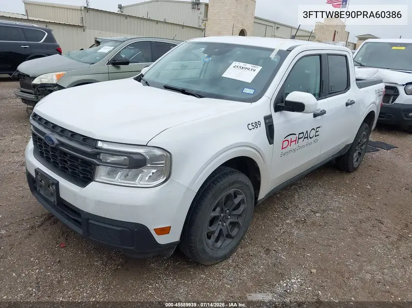 2023 Ford Maverick Xlt VIN: 3FTTW8E90PRA60386 Lot: 45589939