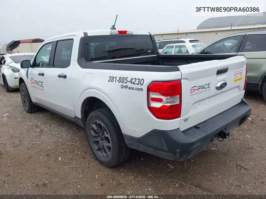 2023 Ford Maverick Xlt VIN: 3FTTW8E90PRA60386 Lot: 45589939