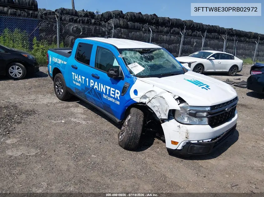 2023 Ford Maverick Xlt VIN: 3FTTW8E30PRB02972 Lot: 45618656