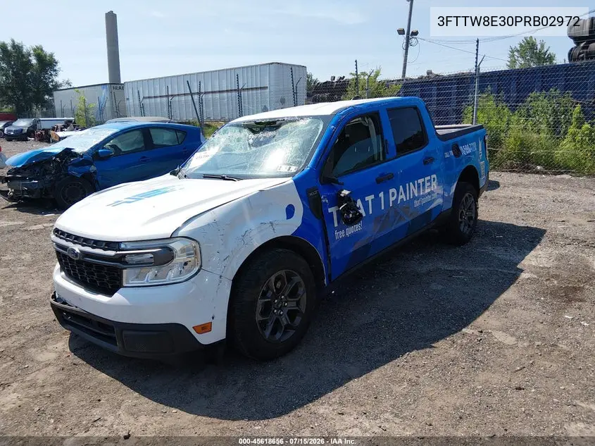 2023 Ford Maverick Xlt VIN: 3FTTW8E30PRB02972 Lot: 45618656