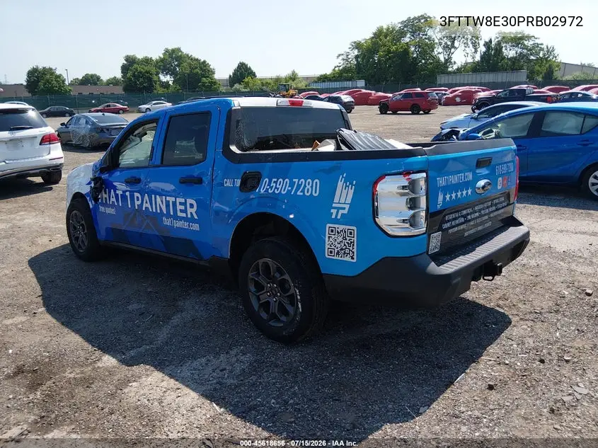2023 Ford Maverick Xlt VIN: 3FTTW8E30PRB02972 Lot: 45618656