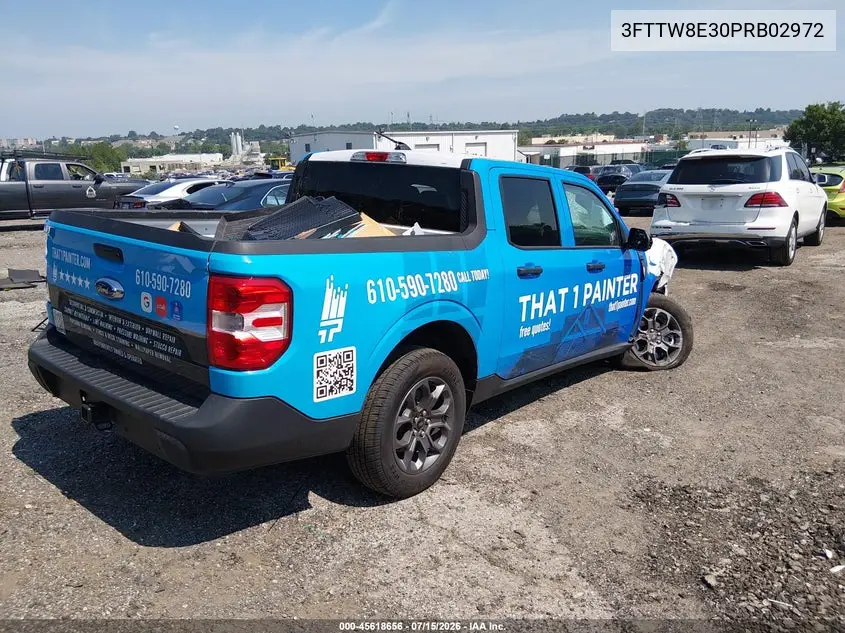 2023 Ford Maverick Xlt VIN: 3FTTW8E30PRB02972 Lot: 45618656