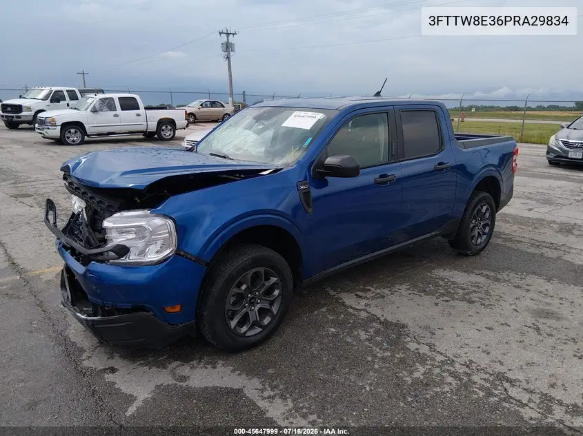 2023 Ford Maverick Xlt VIN: 3FTTW8E36PRA29834 Lot: 45647999