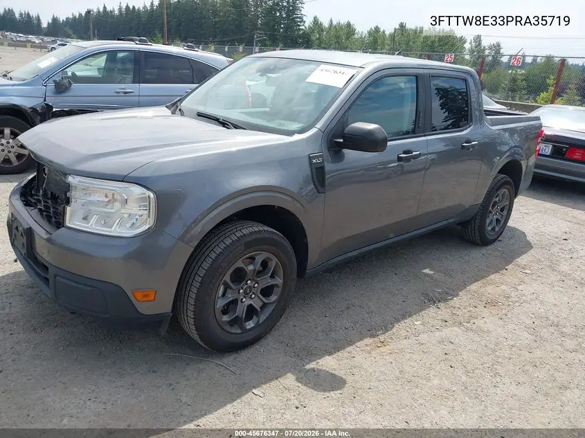 2023 Ford Maverick Xlt VIN: 3FTTW8E33PRA35719 Lot: 45676347