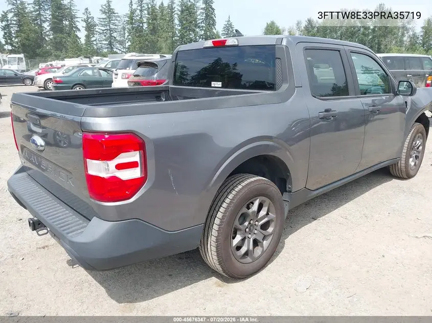 2023 Ford Maverick Xlt VIN: 3FTTW8E33PRA35719 Lot: 45676347