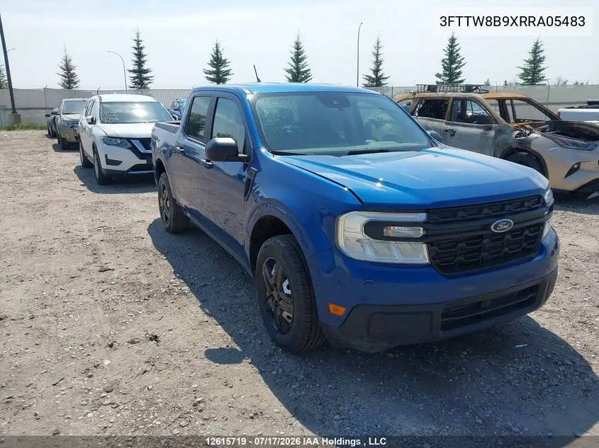 2024 Ford Maverick Xl VIN: 3FTTW8B9XRRA05483 Lot: 12615719