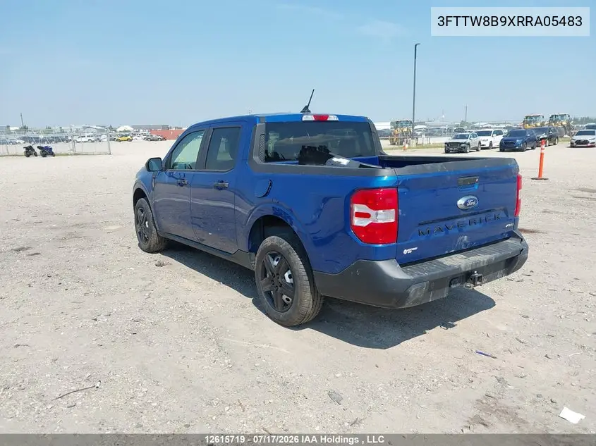 2024 Ford Maverick Xl VIN: 3FTTW8B9XRRA05483 Lot: 12615719
