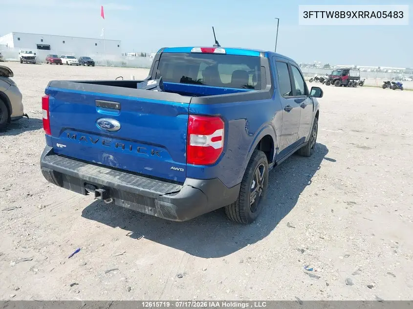 2024 Ford Maverick Xl VIN: 3FTTW8B9XRRA05483 Lot: 12615719
