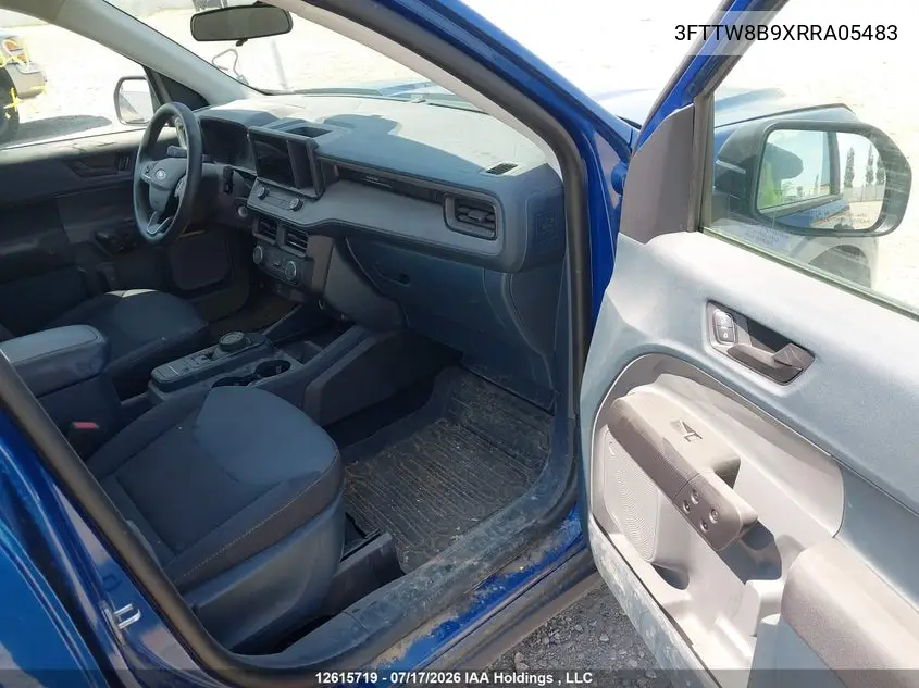 2024 Ford Maverick Xl VIN: 3FTTW8B9XRRA05483 Lot: 12615719