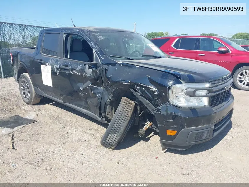 2024 Ford Maverick Xlt VIN: 3FTTW8H39RRA90593 Lot: 44911663