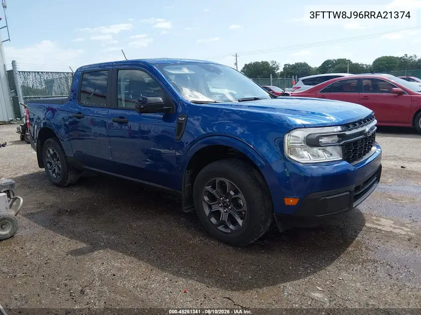 2024 Ford Maverick Xlt VIN: 3FTTW8J96RRA21374 Lot: 45261341
