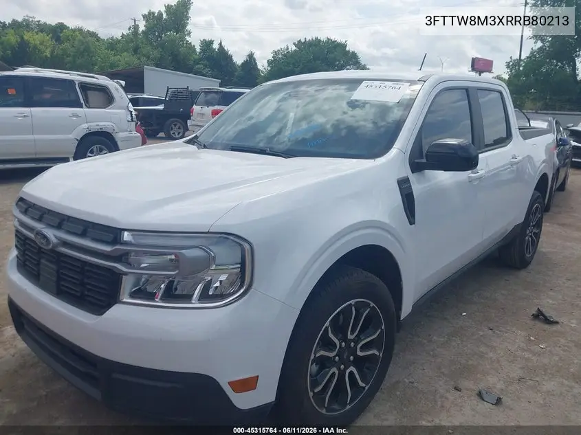 2024 Ford Maverick Lariat VIN: 3FTTW8M3XRRB80213 Lot: 45315764